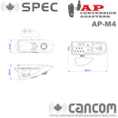 Conversion Adapter, Motorola HT750