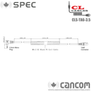 Headset Cable, Peltor Listen-only