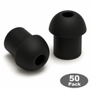 COMTIP "BUD" Eartip, Regular, Black, 50 pack