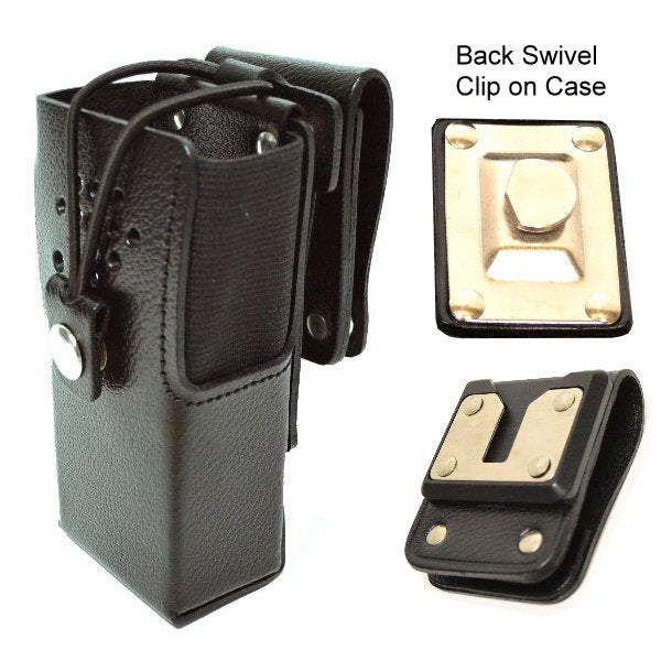 Radio Case - Leather (full) with Swivel Clip
