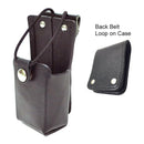 Radio Case - Leather (half) with Belt Loop