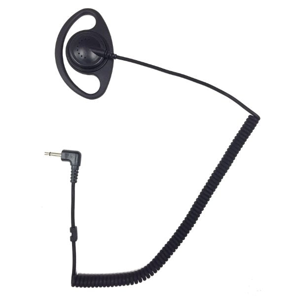 Earhook Speaker Listen-only, D-style Earhook